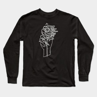 "Melting Away" - White Variant Long Sleeve T-Shirt